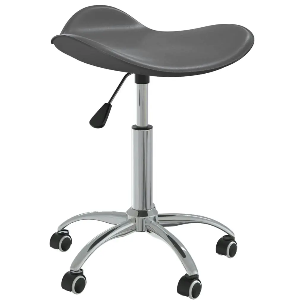 Office Chair Grey Faux Leather 3088560