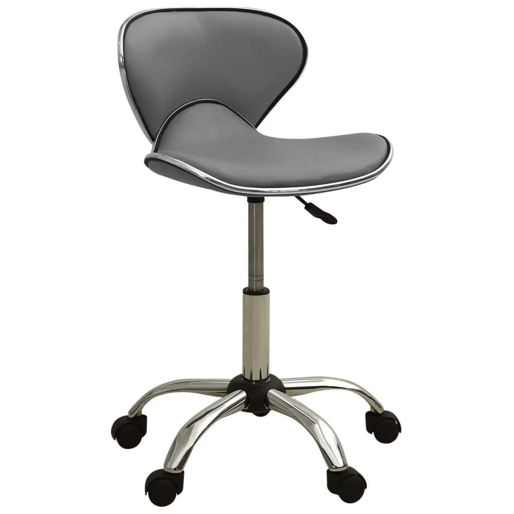 Office Chair Grey Faux Leather 3088630