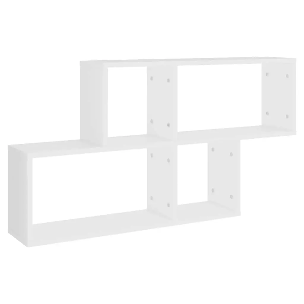 Wall Shelf White 100x18x53 cm Engineered Wood 807160