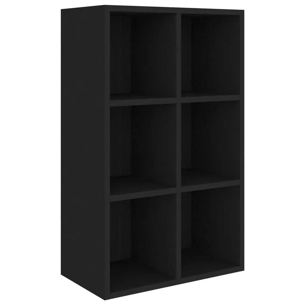 Book Cabinet/Sideboard Black 66x30x98 cm Engineered Wood 800343