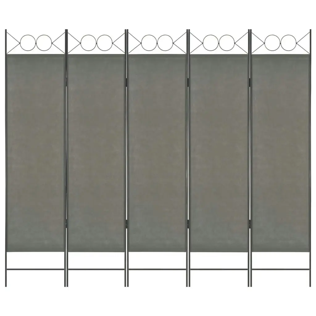 5-Panel Room Divider Anthracite 200x180 cm 280241