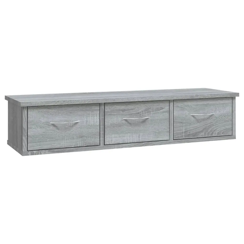 Wall Cabinet Grey Sonoma 88x26x18.5 cm Engineered Wood 815082