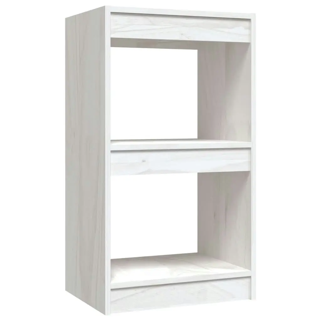 Book Cabinet White 40x30x71.5 cm Solid Pinewood 808134