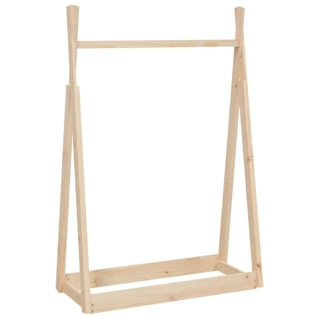 Clothes Rack 100x45x150 cm Solid Wood Pine 824983