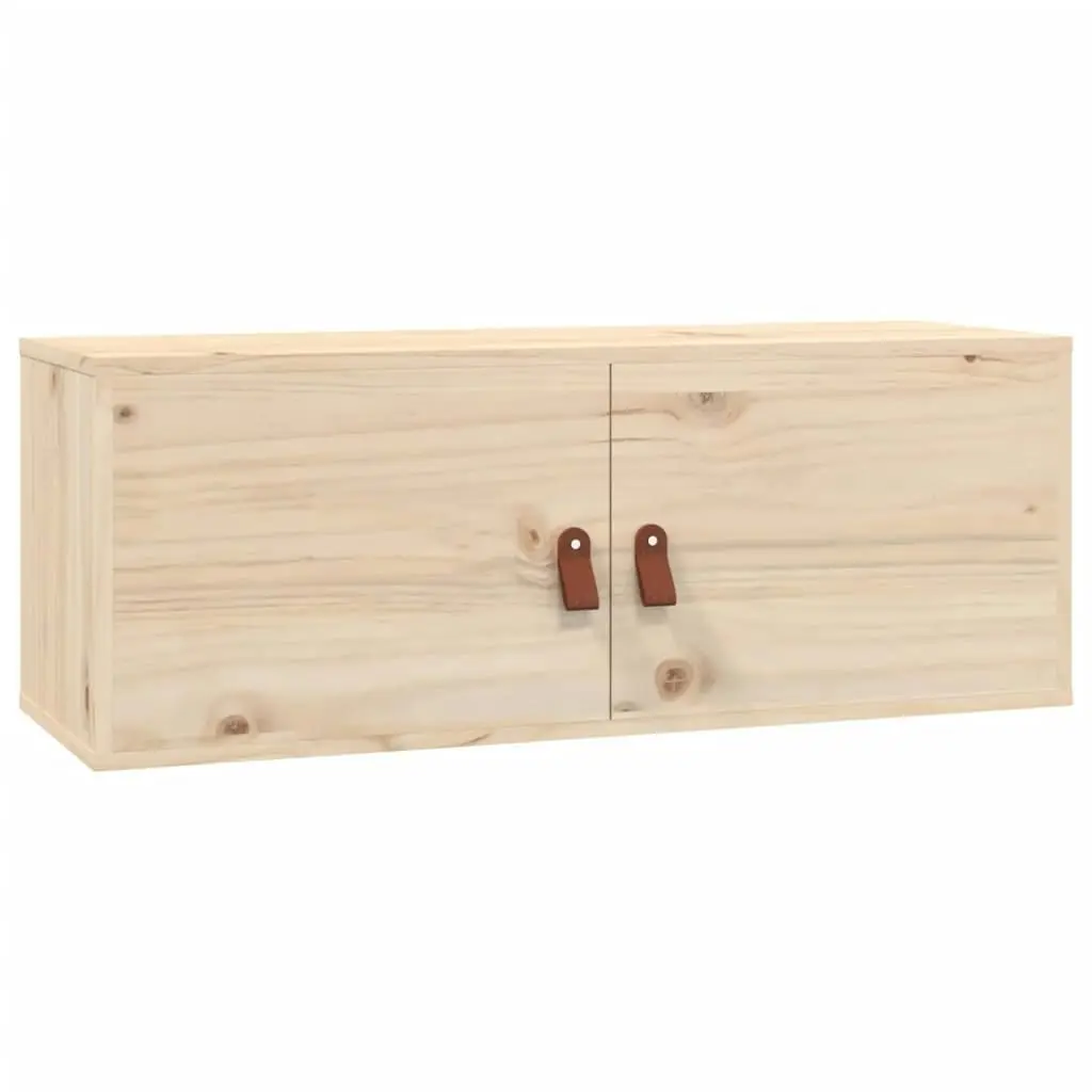 Wall Cabinet 80x30x30 cm Solid Wood Pine 818375