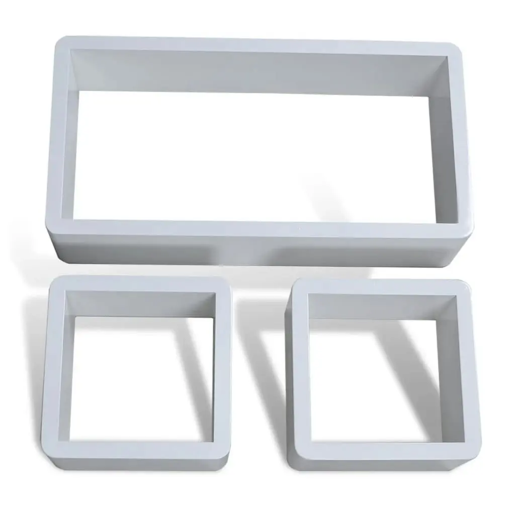 Wall Cube Shelves 6 pcs White 275972