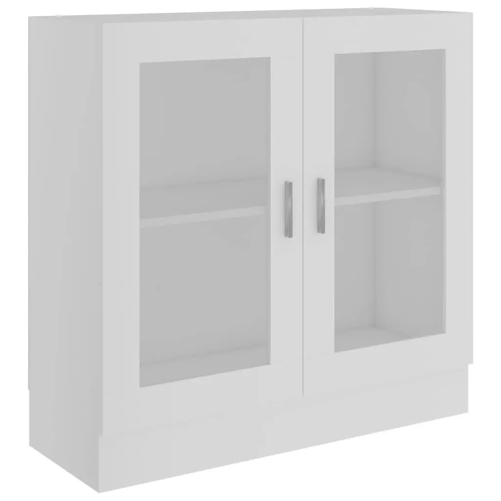 Vitrine Cabinet White 82.5x30.5x80 cm Engineered Wood 802741