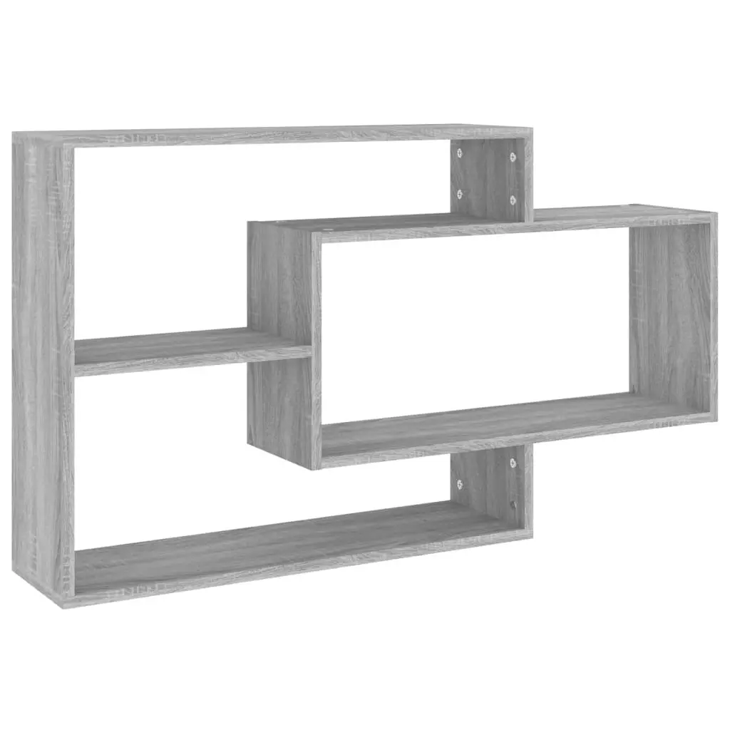 Wall Shelf Grey Sonoma 104x20x58.5 cm Engineered Wood 815289