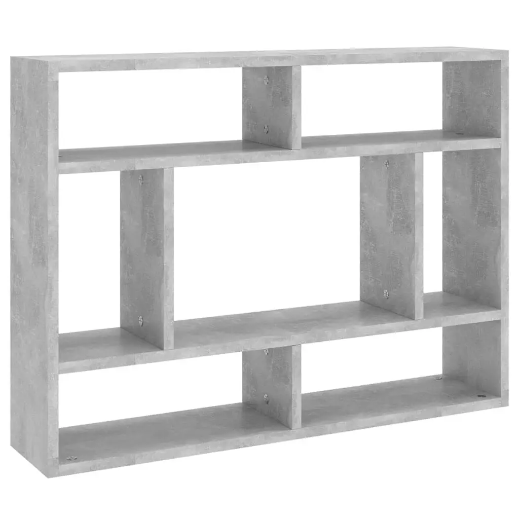 Wall Shelf Concrete Grey 75x16x55 cm Engineered Wood 803006