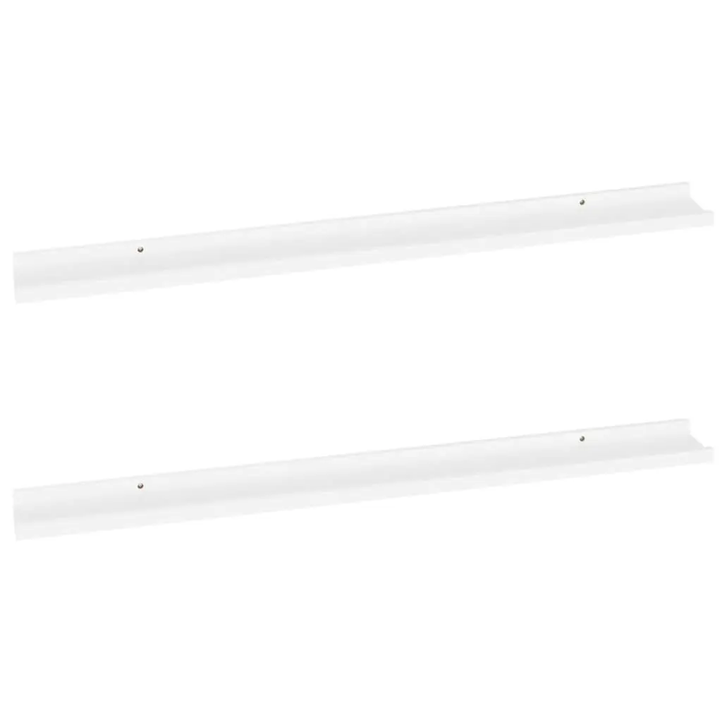 Wall Shelves 2 pcs White 100x9x3 cm 326658