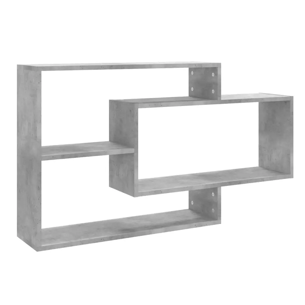 Wall Shelves Concrete Grey 104x20x58.5 cm Engineered Wood 800328