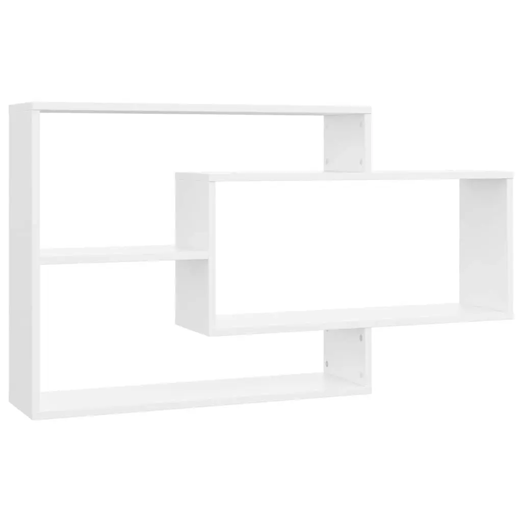 Wall Shelves White 104x20x58.5 cm Engineered Wood 800324