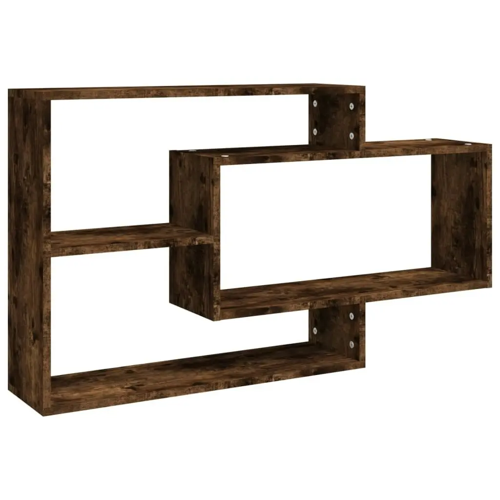 Wall Shelf Smoked Oak 104x20x58.5 cm Engineered Wood 815288