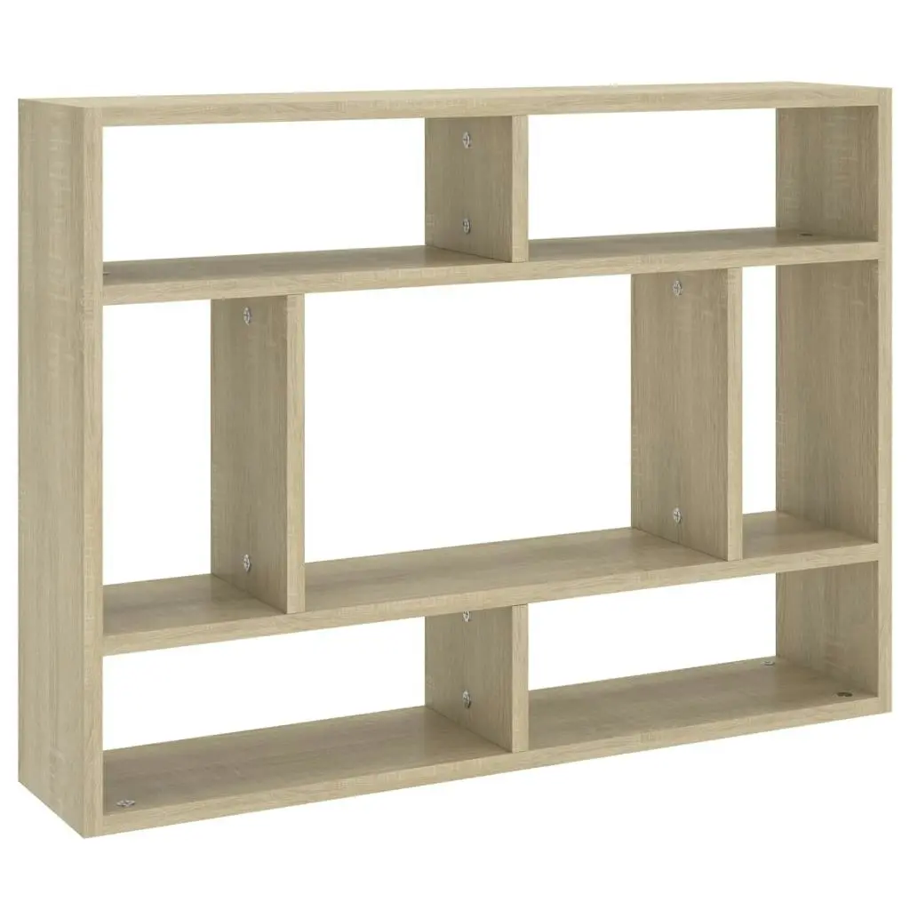 Wall Shelf Sonoma Oak 75x16x55 cm Engineered Wood 803005