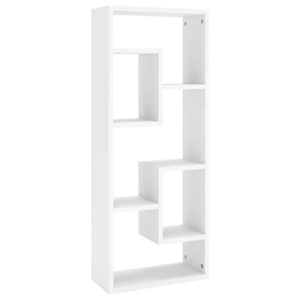 Wall Shelf White 36x16x90 cm Engineered Wood 803011