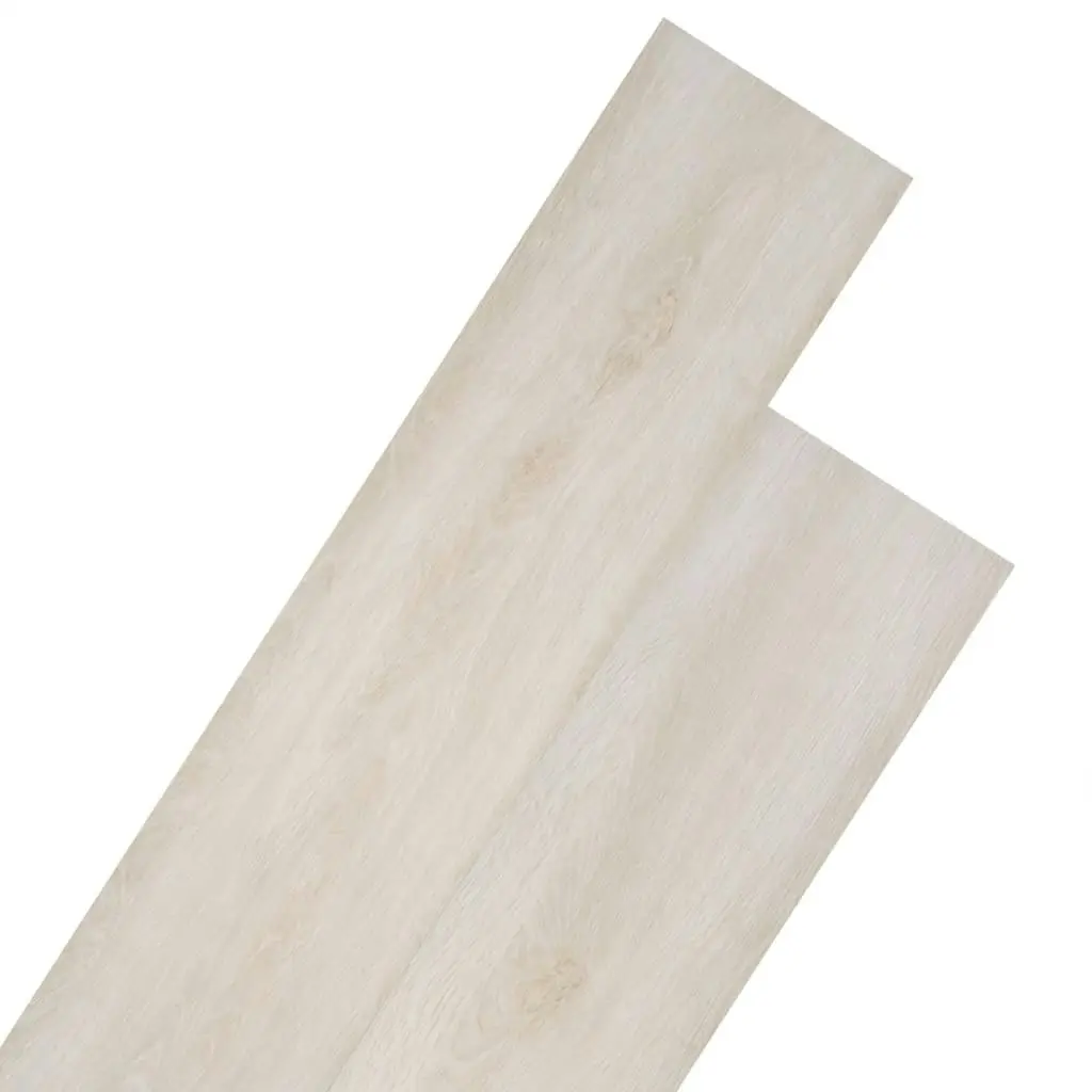 Non Self-adhesive PVC Flooring Planks 5.26 mÂ² 2 mm Oak Classic White 245164