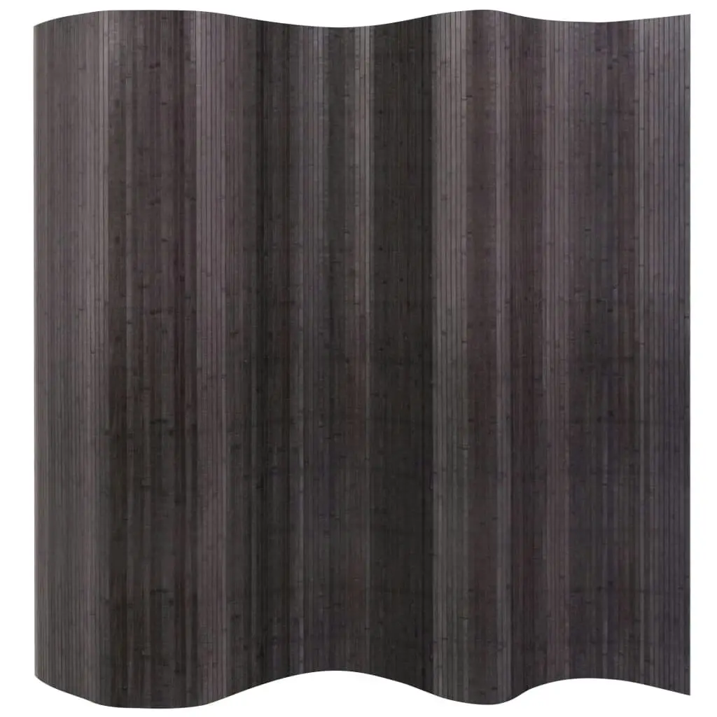 Room Divider Bamboo Grey 250x165 cm 244611