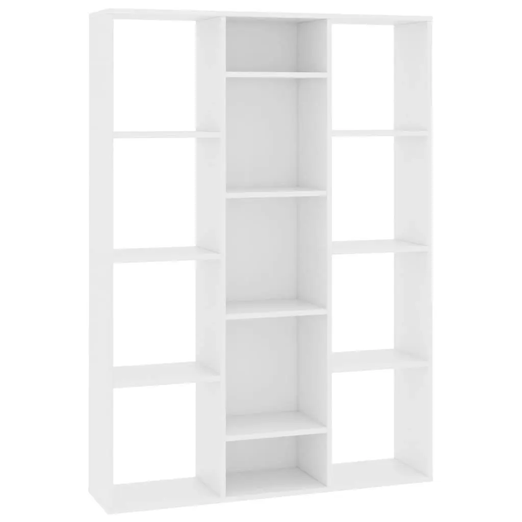 Room Divider/Book Cabinet White 100x24x140 cm Engineered Wood 800441