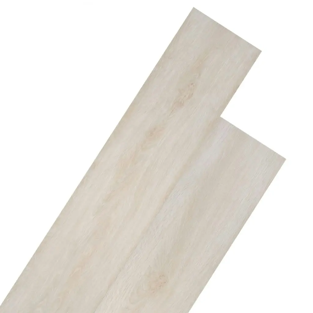 Self-adhesive PVC Flooring Planks 2.51 mÂ² 2mm Oak Classic White 342874