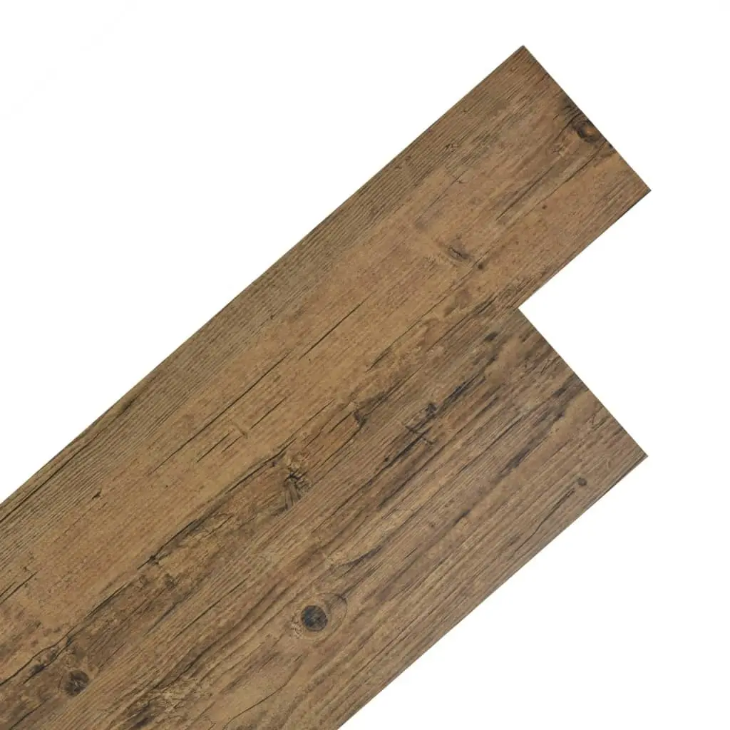 Self-adhesive PVC Flooring Planks 2.51 mÂ² 2 mm Walnut Brown 342872