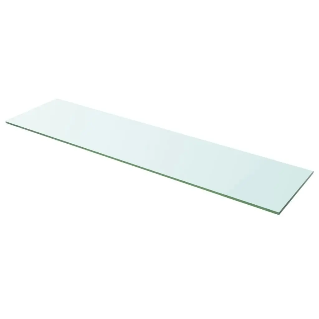 Shelf Panel Glass Clear 100x25 cm 243845