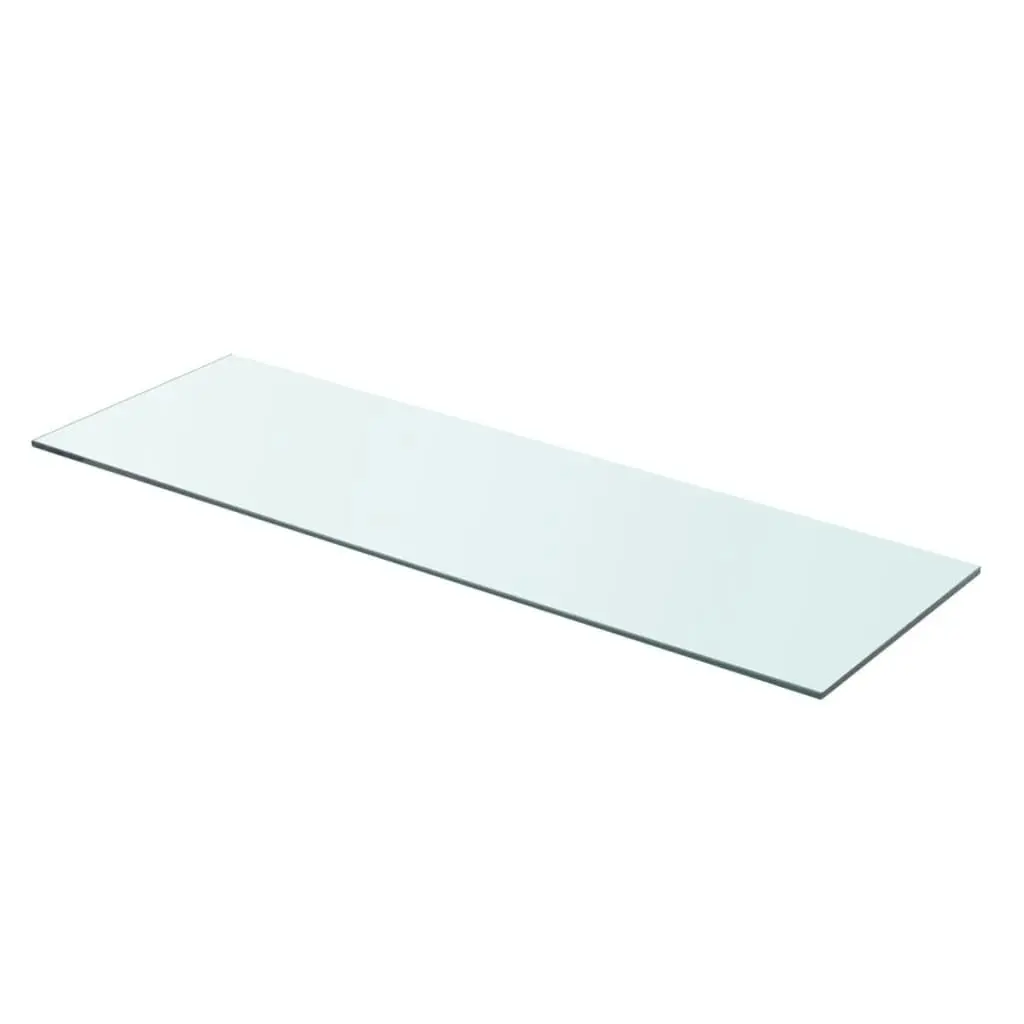 Shelf Panel Glass Clear 80x25 cm 243835