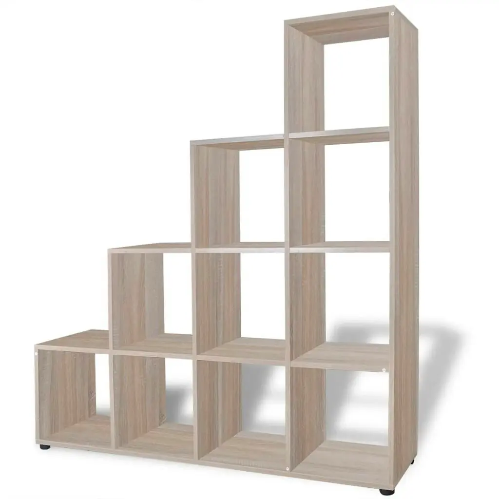 Staircase Bookcase/Display Shelf 142 cm Oak 242551