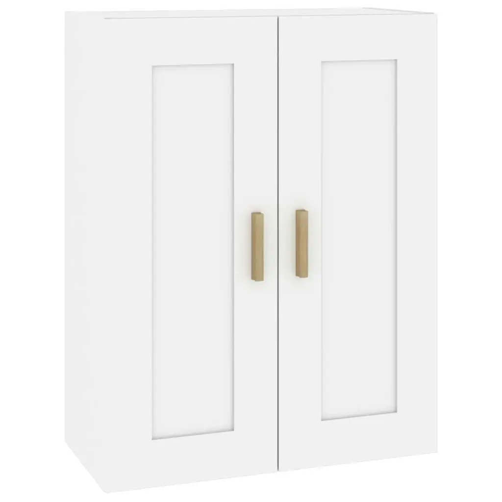 Wall Cabinet White 69.5x32.5x90 cm Engineered Wood 812294