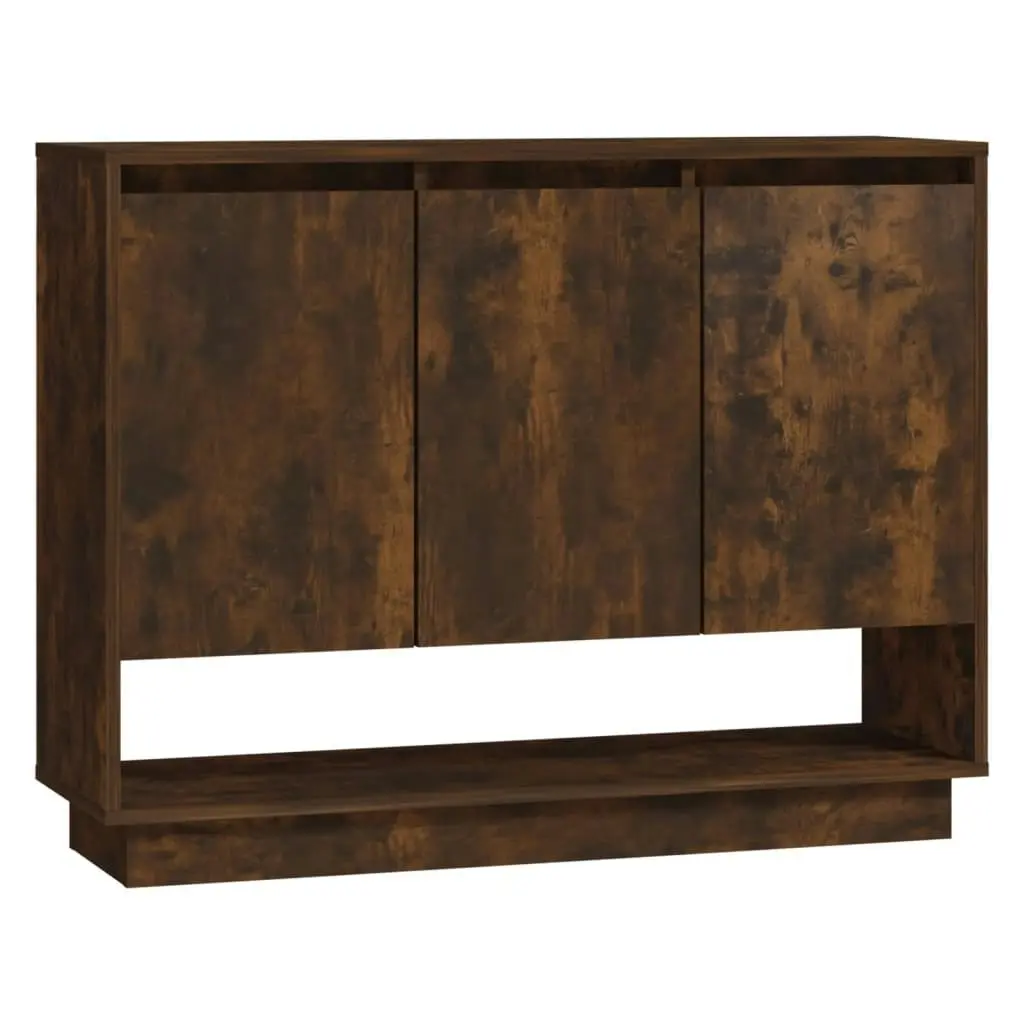 Sideboard Smoked Oak 97x31x75 cm Engineered Wood 812987