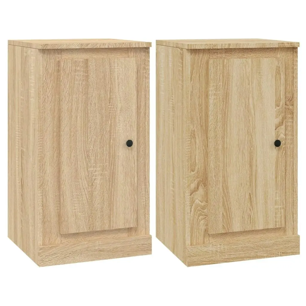 Sideboards 2 pcs Sonoma Oak 37.5x35.5x67.5 cm Engineered Wood 816207