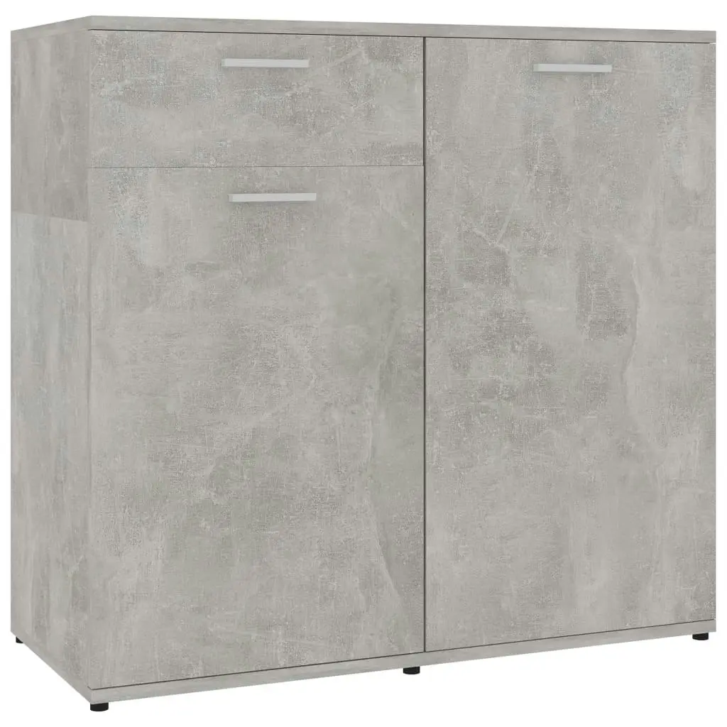 Sideboard Concrete Grey 80x36x75 cm Engineered Wood 801827