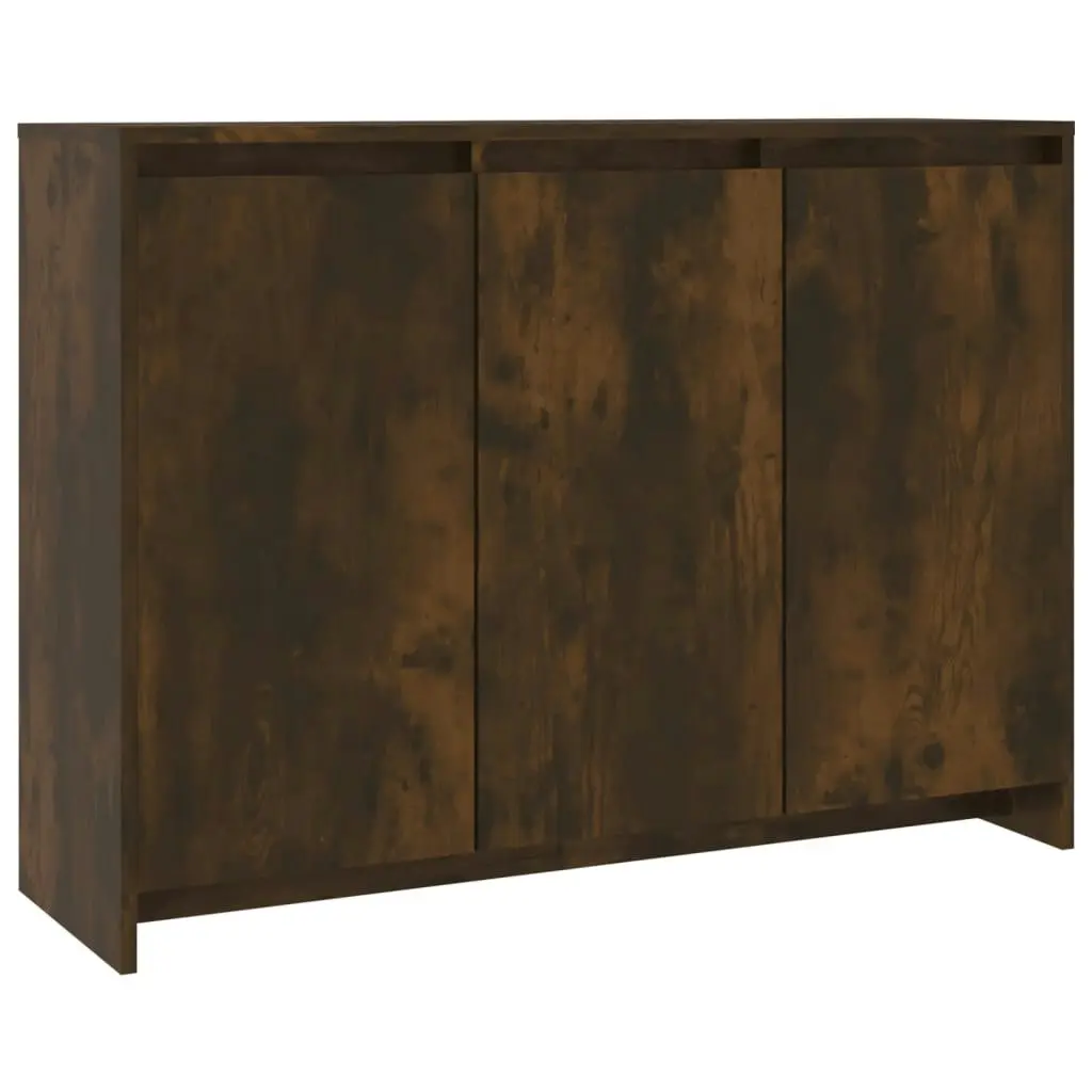 Sideboard Smoked Oak 102x33x75 cm Engineered Wood 813014