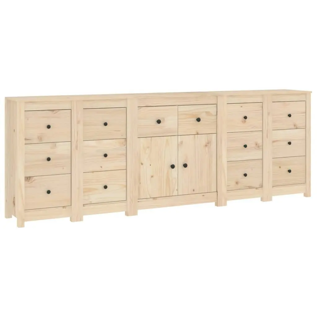 Sideboard 230x35x80 cm Solid Wood Pine 3114089