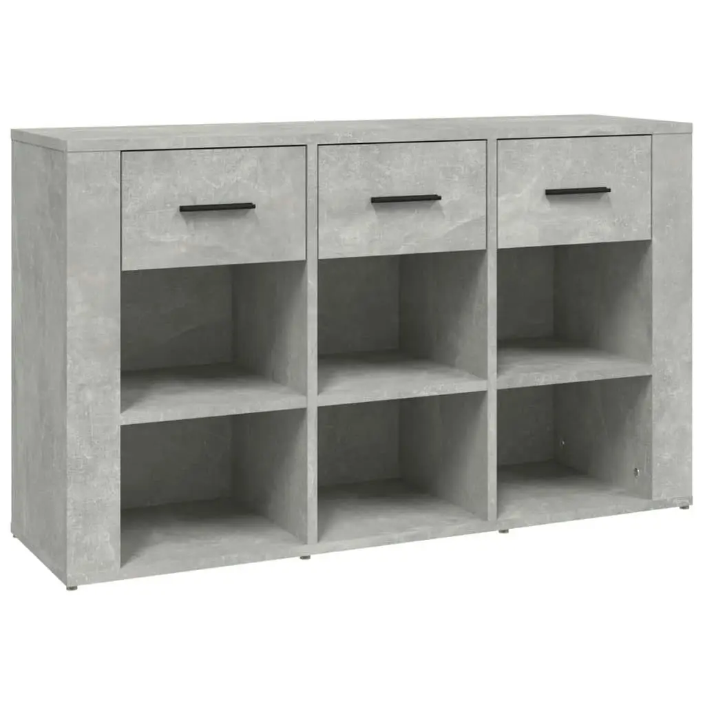 Sideboard Concrete Grey 100x30x59.5 cm Engineered Wood 821008