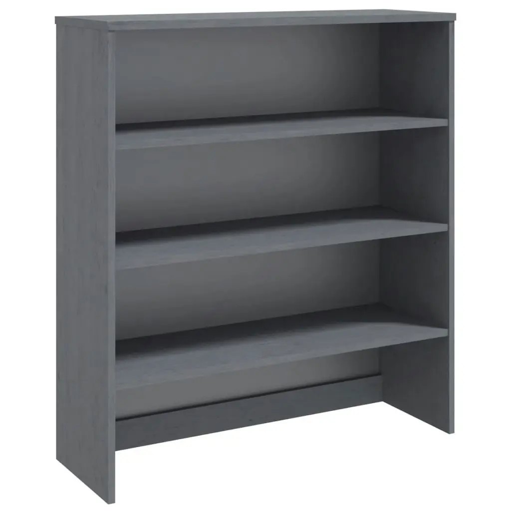 Top for Highboard"HAMAR" Dark Grey 90x30x100cm Solid Wood Pine 340434