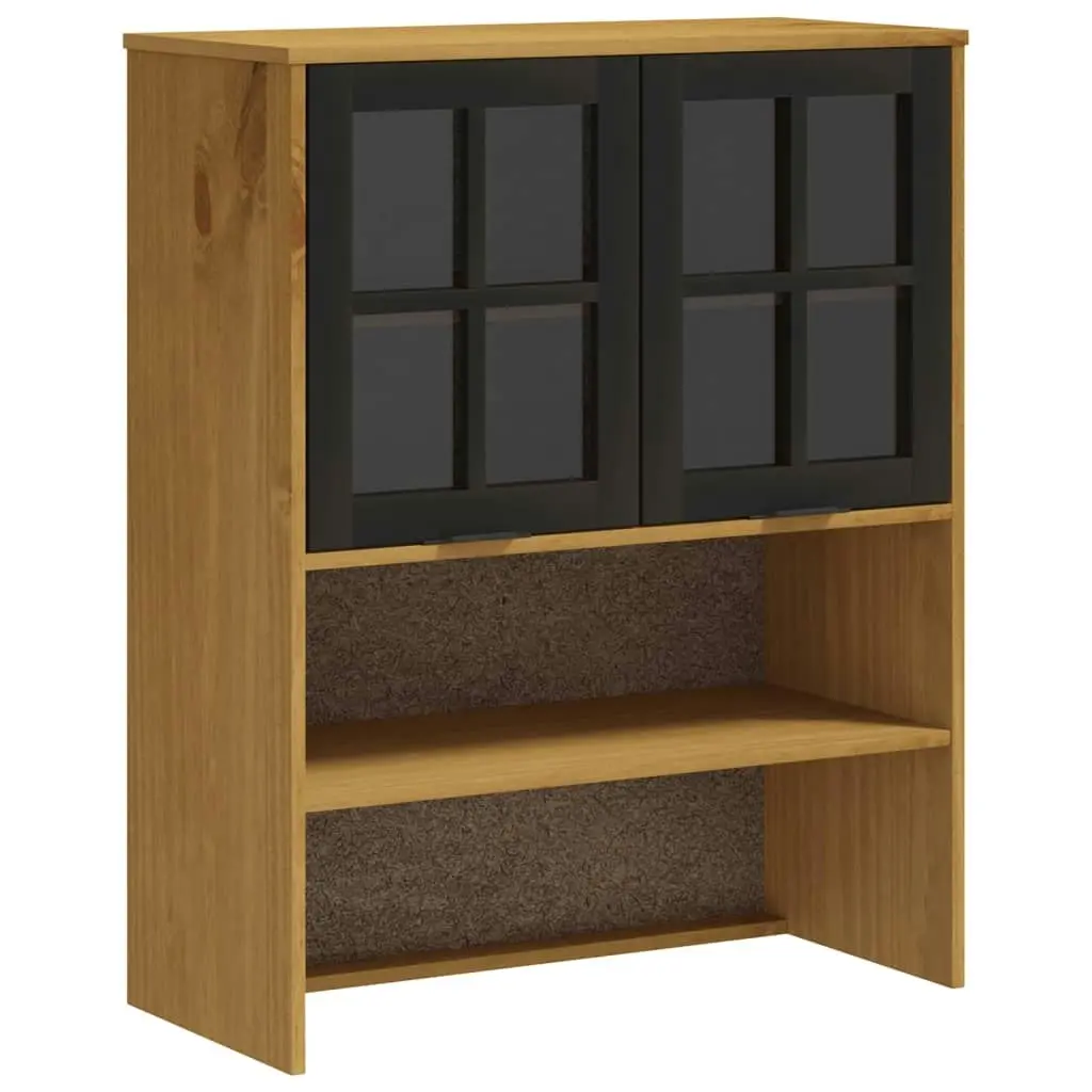 Top for Highboard with Glass Doors FLAM Solid Wood Pine 357825