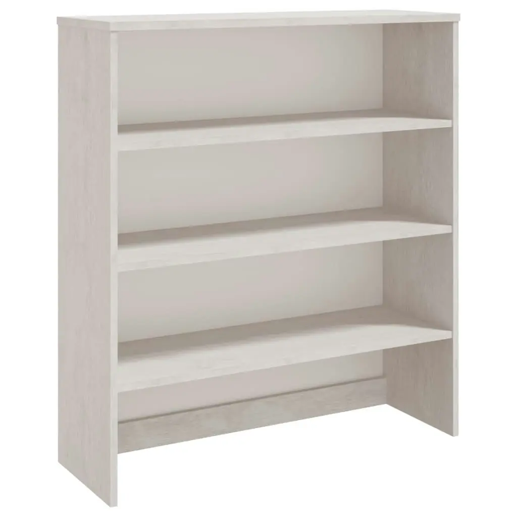 Top for Highboard"HAMAR" White 90x30x100cm Solid Wood Pine 340433