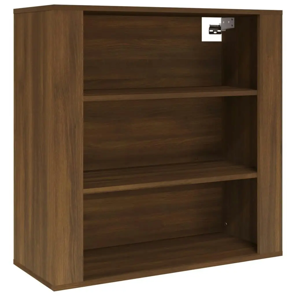 Wall Cabinet Brown Oak 80x33x80 cm Engineered Wood 816599