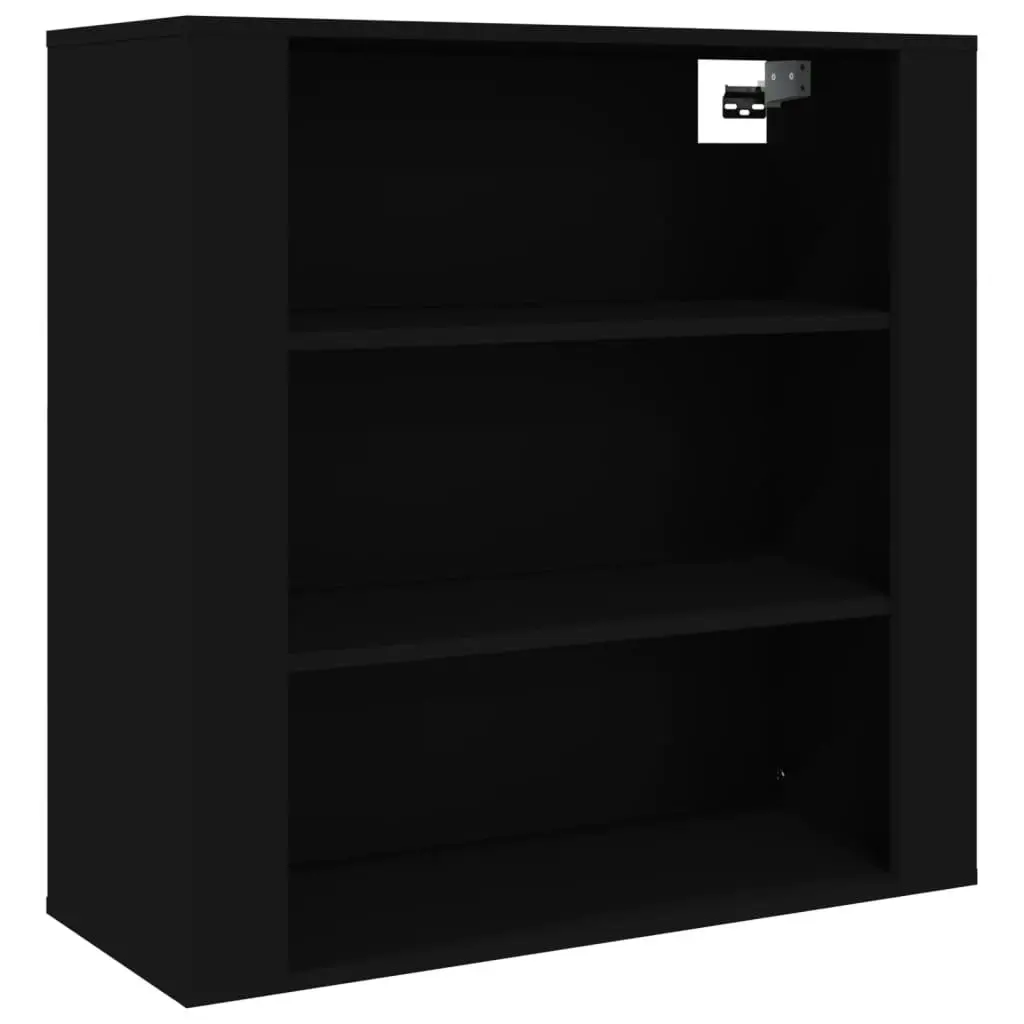 Wall Cabinet Black 80x33x80 cm Engineered Wood 816593