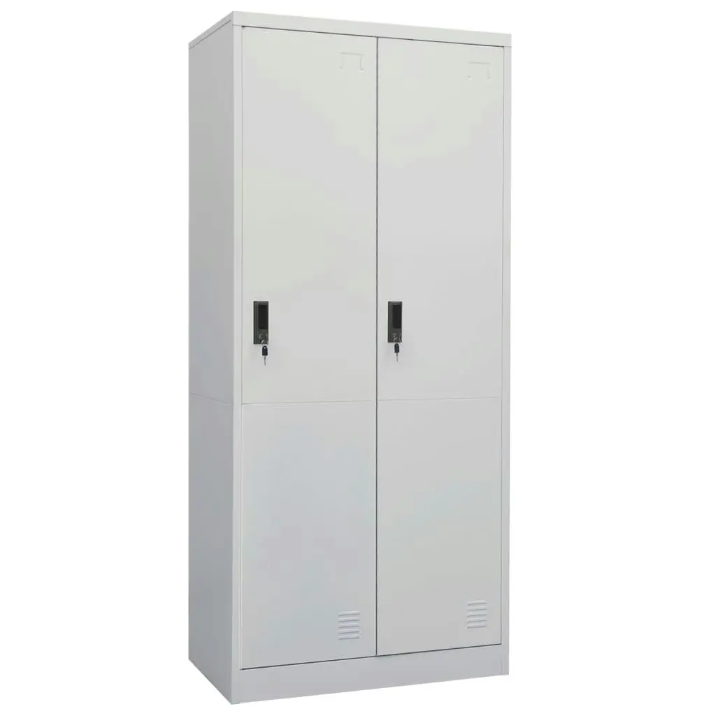 Wardrobe Light Grey 80x50x180 cm Steel 335967