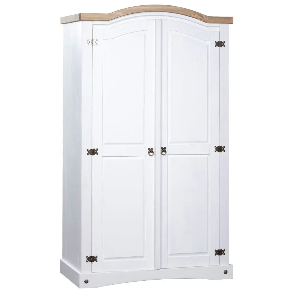 Wardrobe Mexican Pine Corona Range 2 Doors White 282620