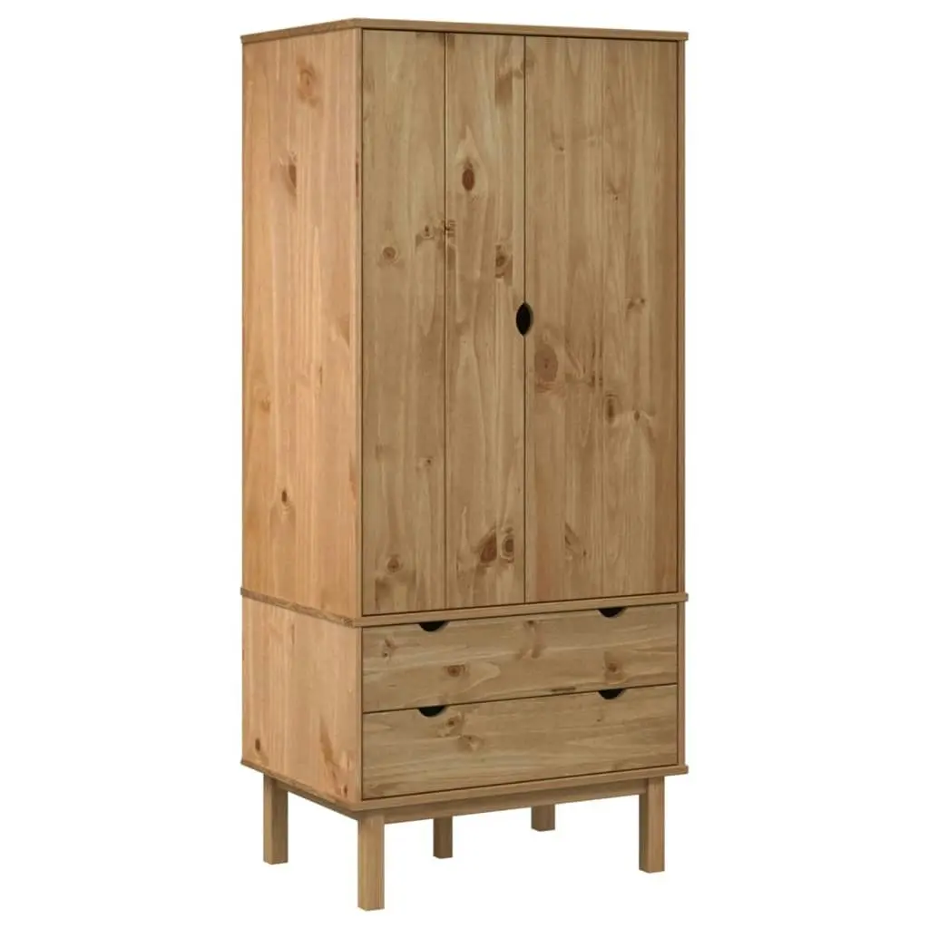 Wardrobe OTTA 76.5x53x172 cm Solid Wood Pine 348588