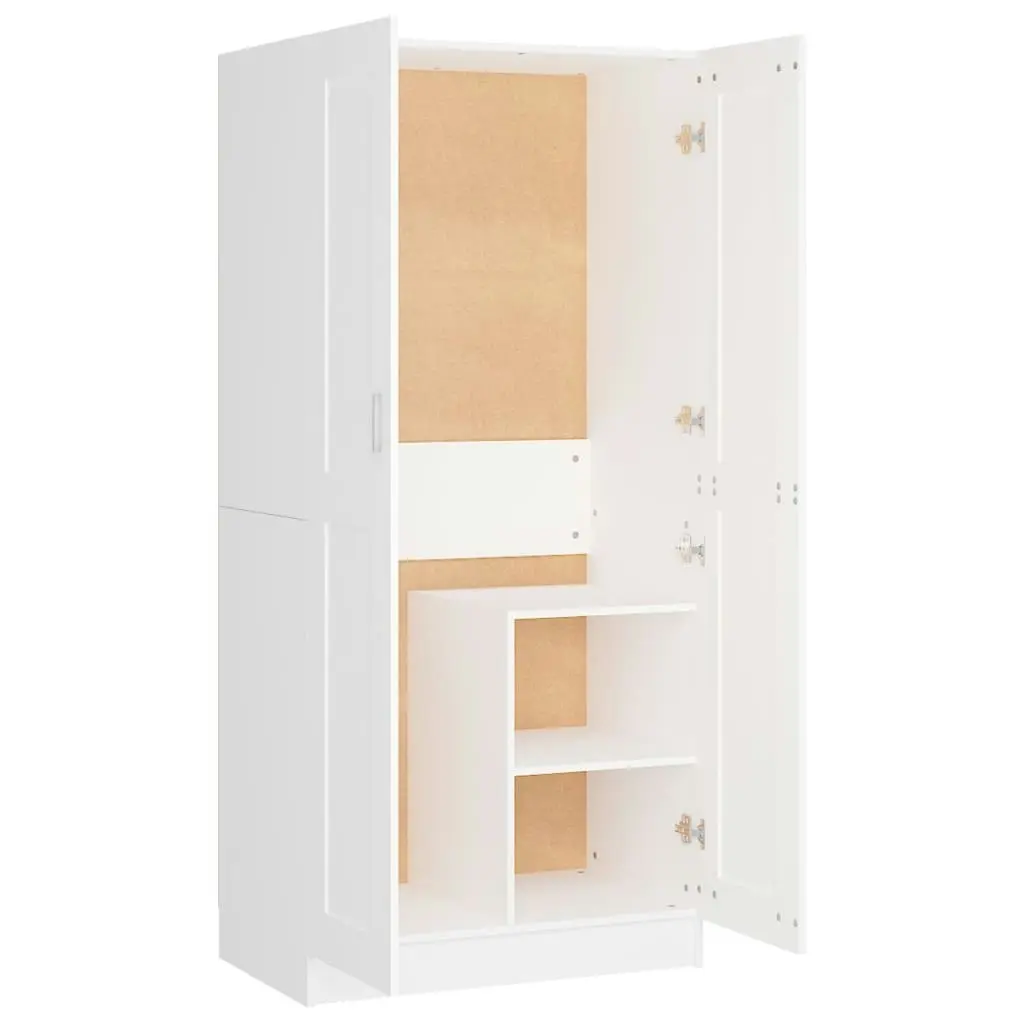 Wardrobe White 82.5x51.5x180 cm Engineered Wood 803434