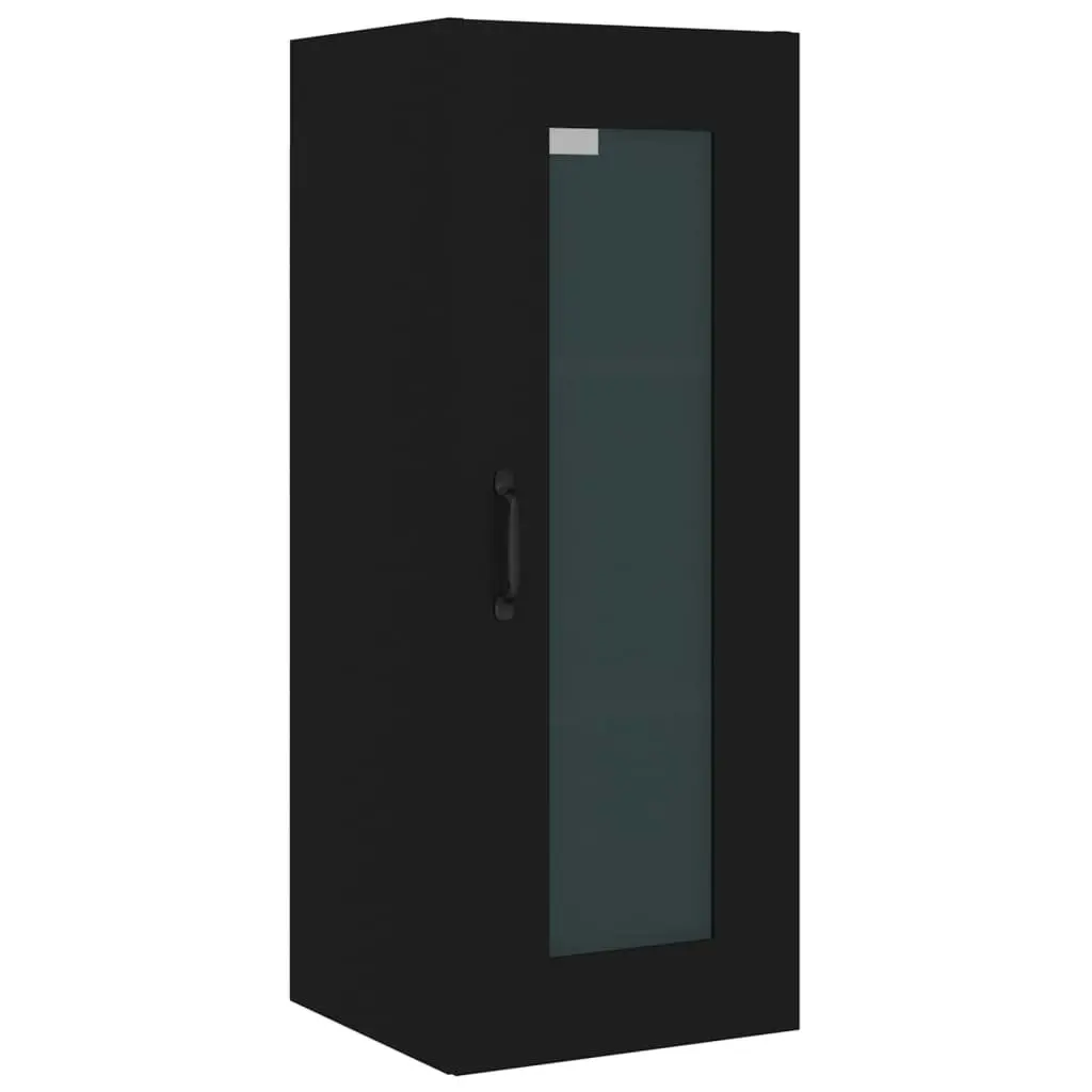 Hanging Wall Cabinet Black 34.5x34x90 cm 812457