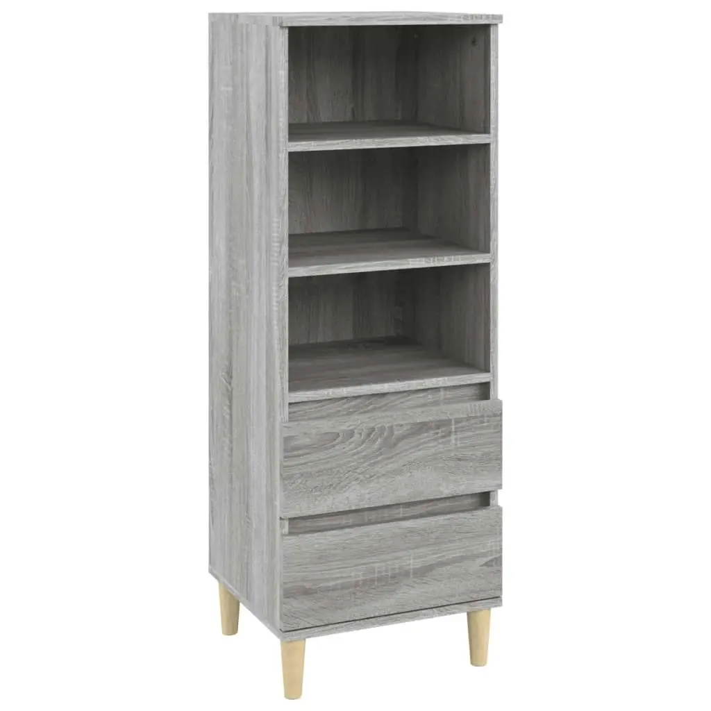 Highboard Grey Sonoma 40x36x110 cm Engineered Wood 821242