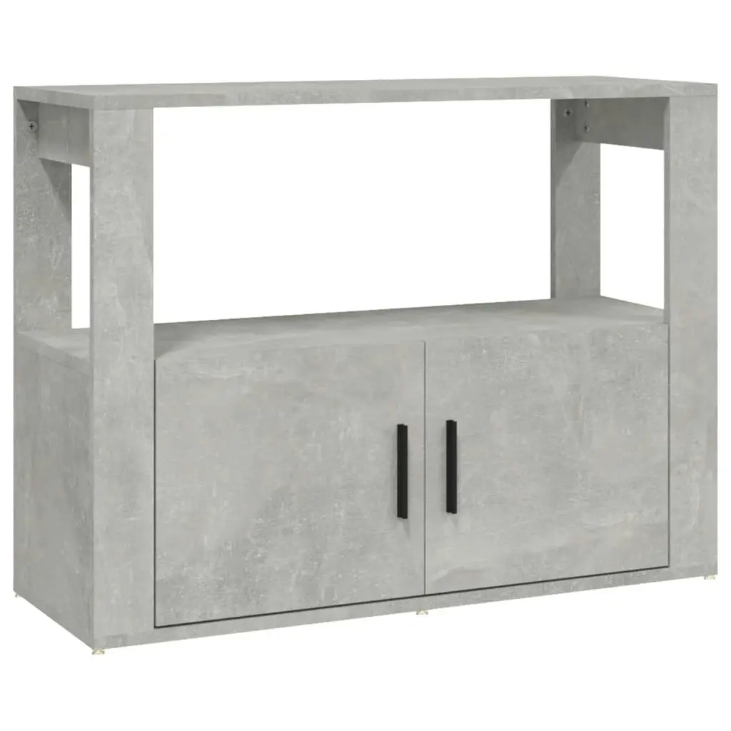 Sideboard Concrete Grey 80x30x60 cm Engineered Wood 819456