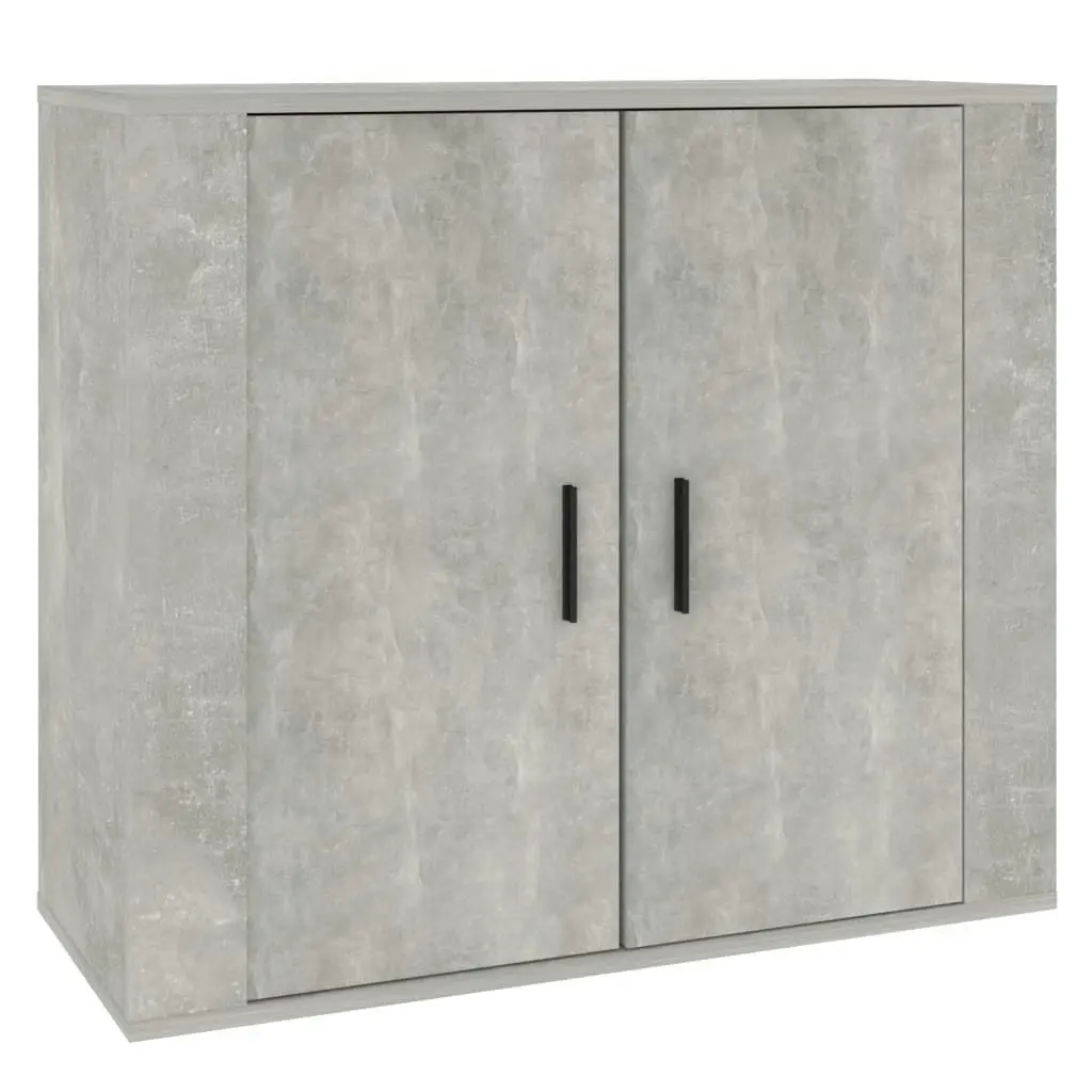 Sideboard Concrete Grey 80x33x70 cm Engineered Wood 816564