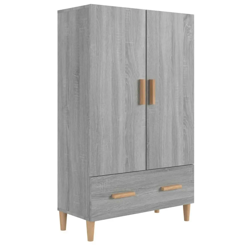 Highboard Grey Sonoma 70x31x115 cm Engineered Wood 817472