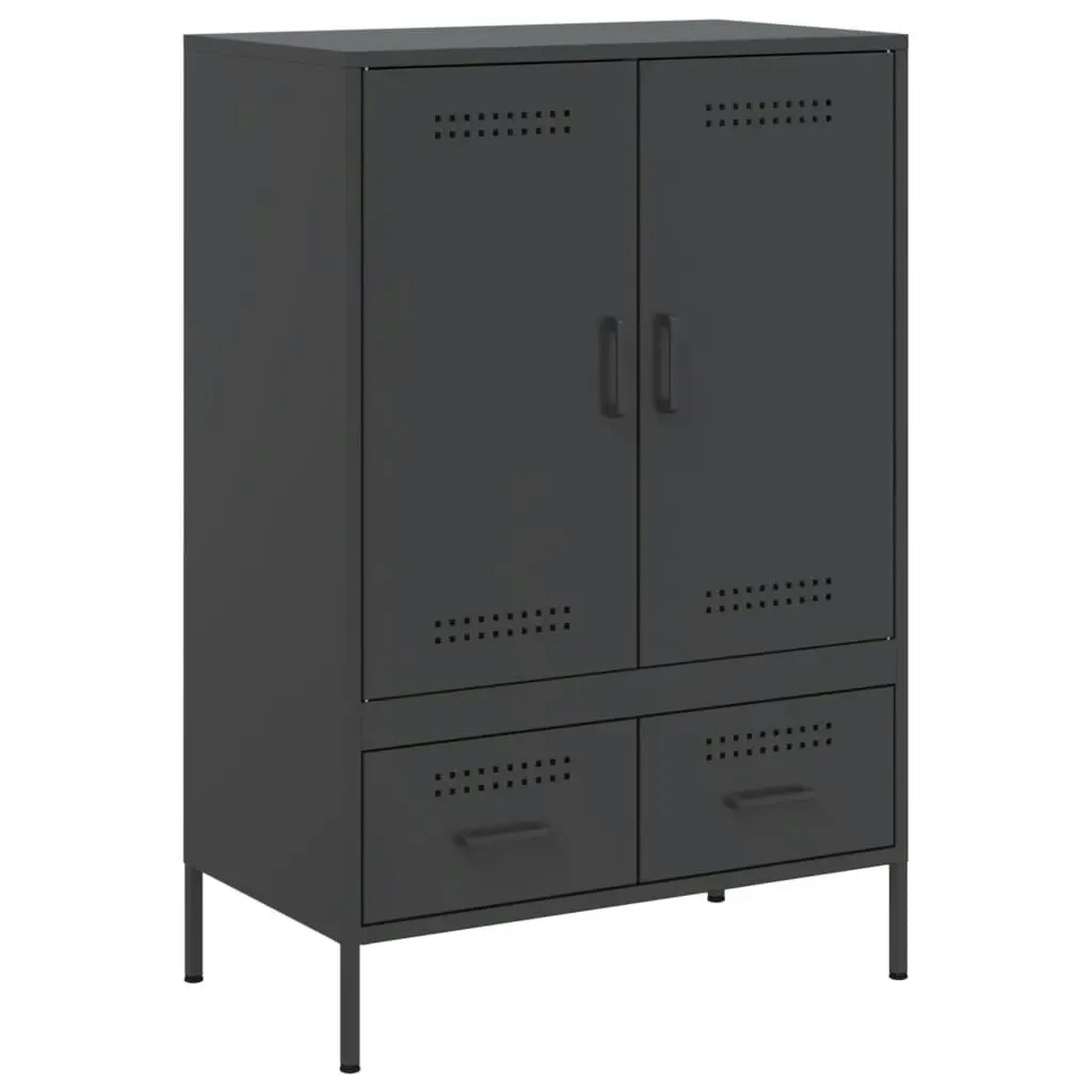 Highboard Black 68x39x101.5 cm Cold-rolled Steel 843108