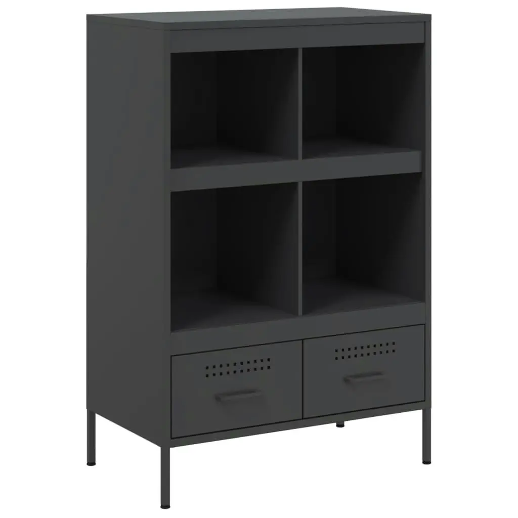 Highboard Black 68x39x101.5 cm Cold-rolled Steel 843102